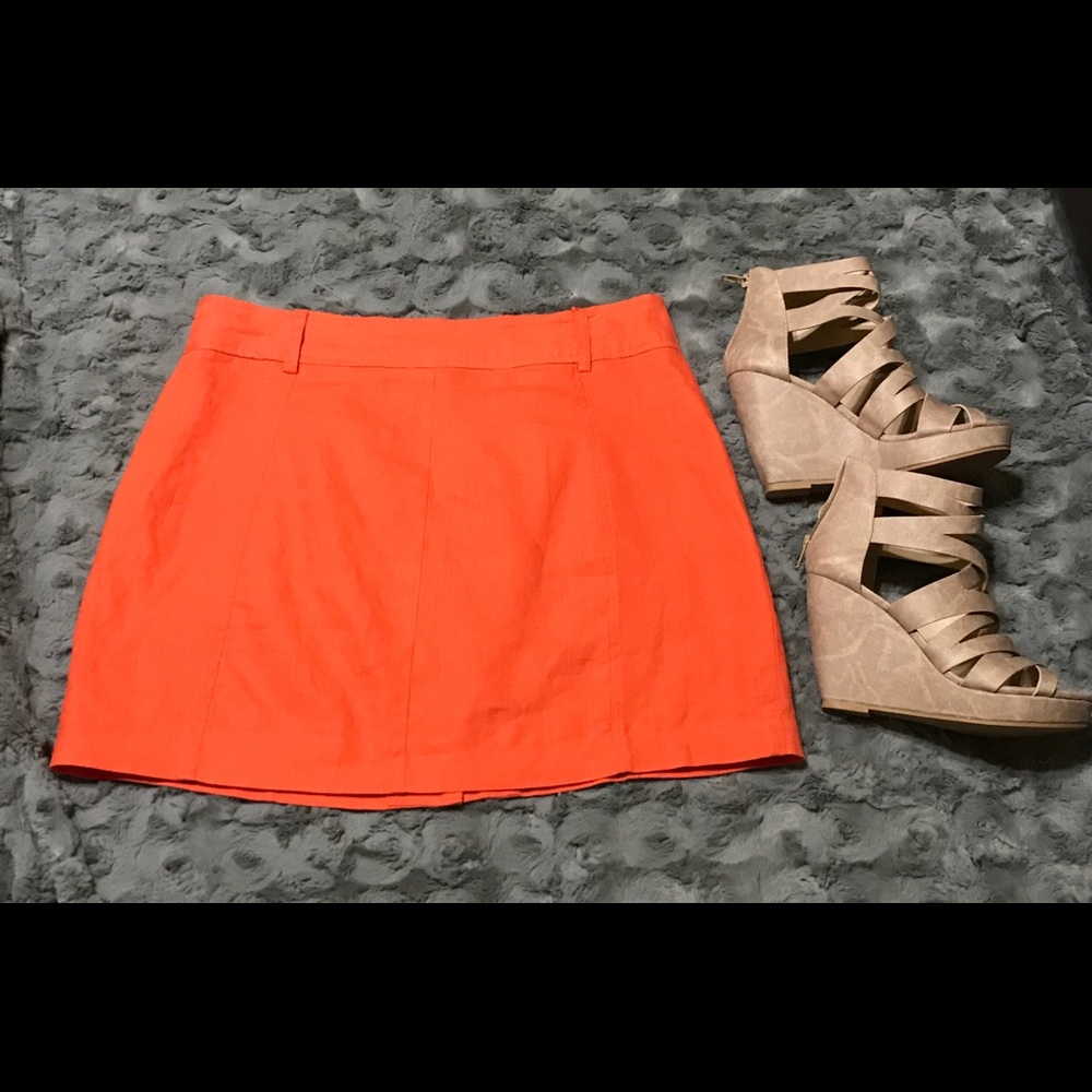 🔥Final Price🔥Love Tree linen mini skirt size L - Picture 3 of 8